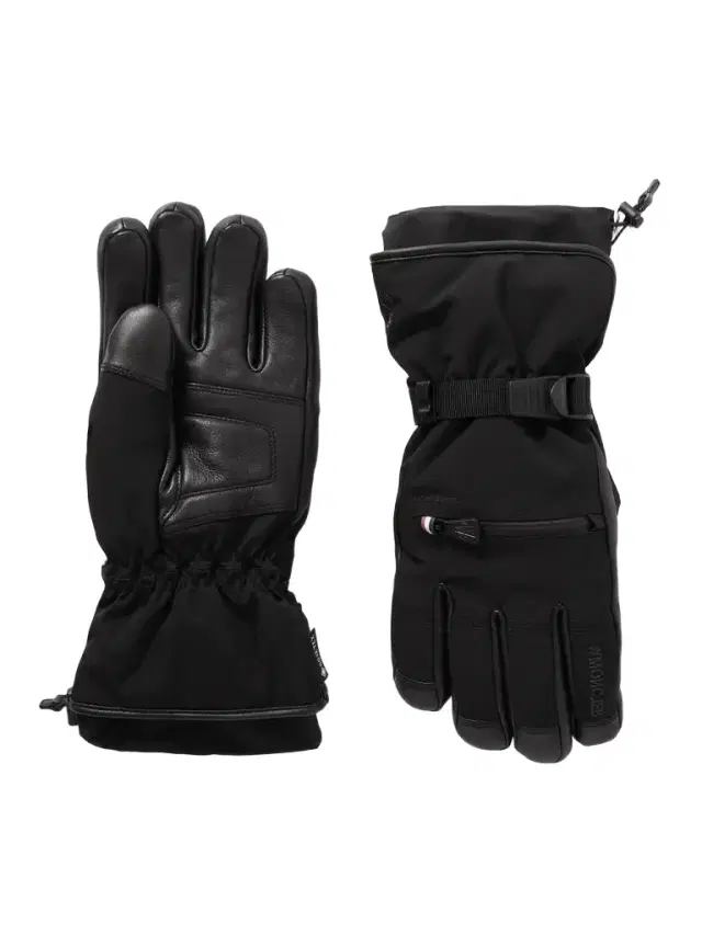 Moncler Grenoble Logo-Appliquéd Leather-Trimmed Ski Gloves - Men