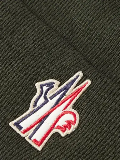 Moncler Grenoble Logo-Appliquéd Ribbed Wool Beanie - Men | Thumbnail 3