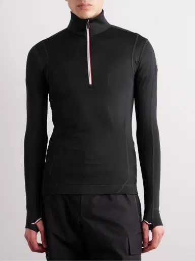 Moncler Grenoble Slim-Fit Polartec® Power Grid™ Half-Zip Base Layer - Men | Thumbnail 3 Moncler Grenoble Slim-Fit Polartec® Power Grid™ Half-Zip Base Layer - Men | Thumbnail 3