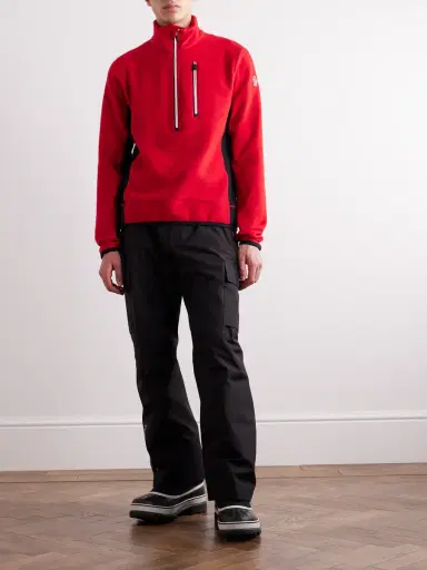 Moncler Grenoble Jersey-Trimmed Fleece Half-Zip Ski Base Layer - Men | Thumbnail 2 Moncler Grenoble Jersey-Trimmed Fleece Half-Zip Ski Base Layer - Men | Thumbnail 2