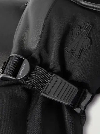 Moncler Grenoble Logo-Appliquéd Leather-Trimmed Ski Mittens - Men | Thumbnail 2 Moncler Grenoble Logo-Appliquéd Leather-Trimmed Ski Mittens - Men | Thumbnail 2