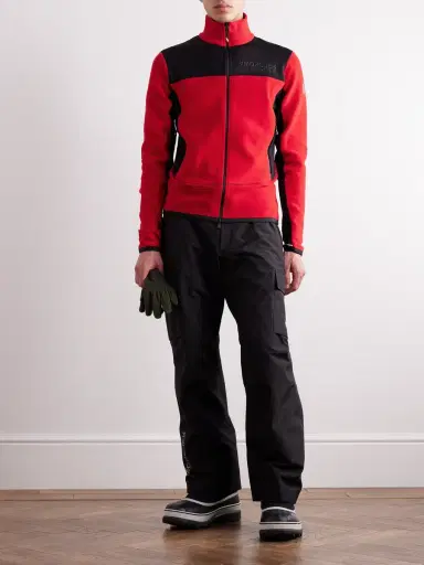 Moncler Grenoble Shell-Trimmed Logo-Print Fleece Ski Jacket - Men | Thumbnail 2 Moncler Grenoble Shell-Trimmed Logo-Print Fleece Ski Jacket - Men | Thumbnail 2