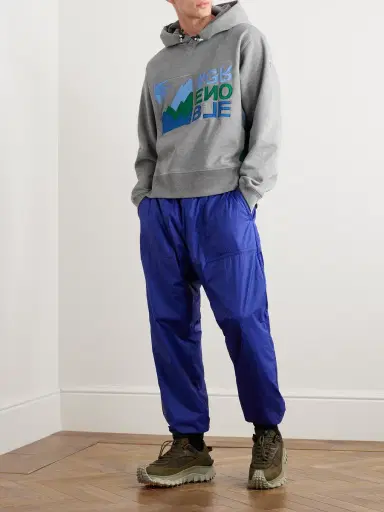 Moncler Grenoble Shell-Trimmed Cotton-Jersey Hoodie - Men | Thumbnail 2