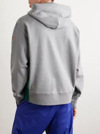 Moncler Grenoble Shell-Trimmed Cotton-Jersey Hoodie - Men | Thumbnail 3