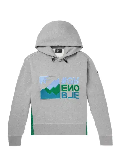 Moncler Grenoble Shell-Trimmed Cotton-Jersey Hoodie - Men | Thumbnail 1