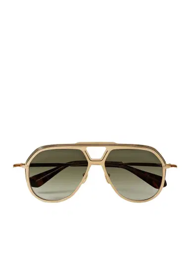 Jacques Marie Mage Lockheed Aviator-Style Gold-Tone and Tortoiseshell Acetate Sunglasses - Men | Thumbnail 1