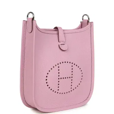 HERMÈS Hermes Evelyne TPM Mauve Sylvestre Clemence Palladium Hardware | Thumbnail 2 HERMÈS Hermes Evelyne TPM Mauve Sylvestre Clemence Palladium Hardware | Thumbnail 2