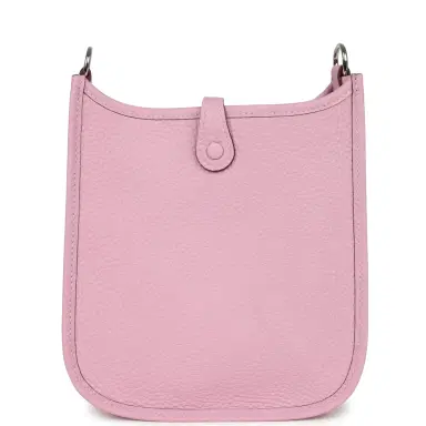 HERMÈS Hermes Evelyne TPM Mauve Sylvestre Clemence Palladium Hardware | Thumbnail 4 HERMÈS Hermes Evelyne TPM Mauve Sylvestre Clemence Palladium Hardware | Thumbnail 4