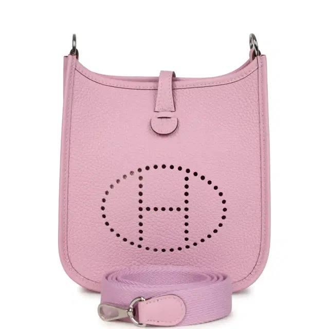 hermes Hermes Evelyne TPM Mauve Sylvestre Clemence Palladium Hardware