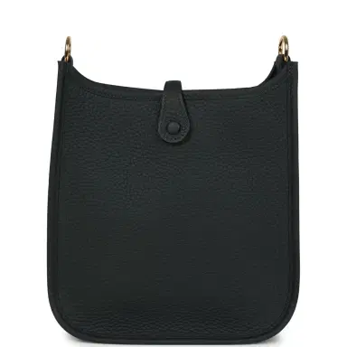 HERMÈS Hermes Evelyne TPM Vert Fonce Clemence Gold Hardware | Thumbnail 4 HERMÈS Hermes Evelyne TPM Vert Fonce Clemence Gold Hardware | Thumbnail 4