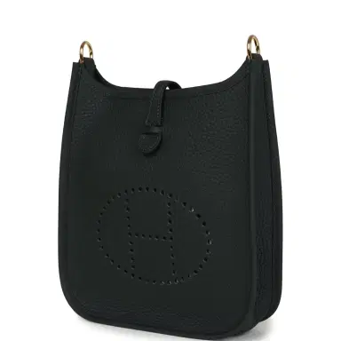 HERMÈS Hermes Evelyne TPM Vert Fonce Clemence Gold Hardware | Thumbnail 5 HERMÈS Hermes Evelyne TPM Vert Fonce Clemence Gold Hardware | Thumbnail 5