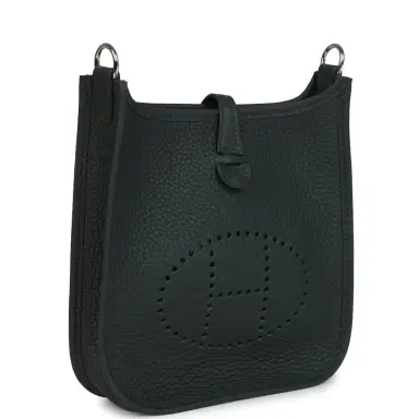 HERMÈS Hermes Evelyne TPM Vert Mangrove Clemence Palladium Hardware | Thumbnail 2