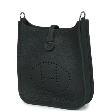HERMÈS Hermes Evelyne TPM Vert Mangrove Clemence Palladium Hardware | Thumbnail 5