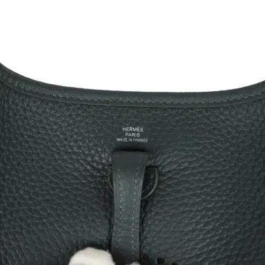 HERMÈS Hermes Evelyne TPM Vert Mangrove Clemence Palladium Hardware | Thumbnail 7