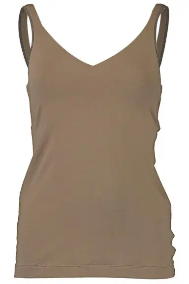 Brunello Cucinelli Stretch Tank - Chocolate | Thumbnail 1