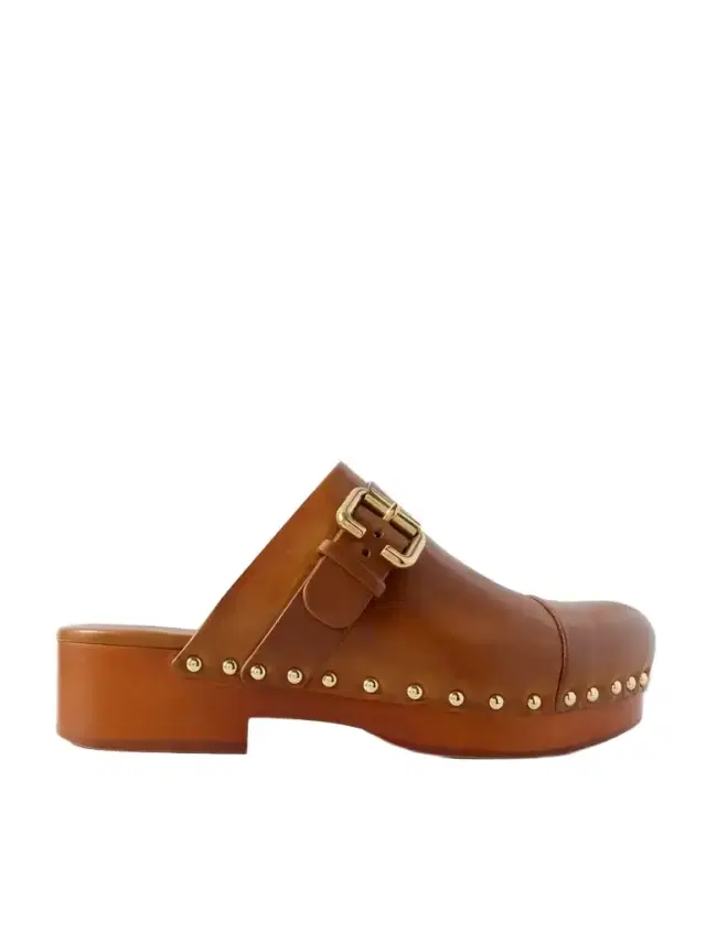 Jeannette Embellished Leather Clogs Jeannette Embellished Leather Clogs