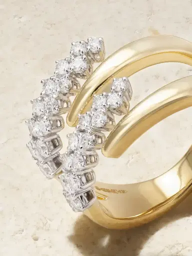 YEPREM 18-karat Yellow And White Gold Diamond Ring | Thumbnail 4 YEPREM 18-karat Yellow And White Gold Diamond Ring | Thumbnail 4