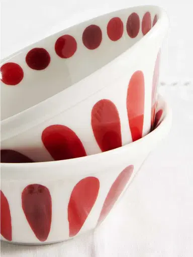 Themis Z Helios Set Of Two Painted Porcelain Bowls | Thumbnail 3 Themis Z Helios Set Of Two Painted Porcelain Bowls | Thumbnail 3