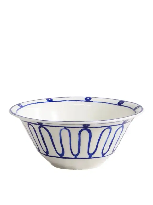 Kyma Painted Porcelain Bowl