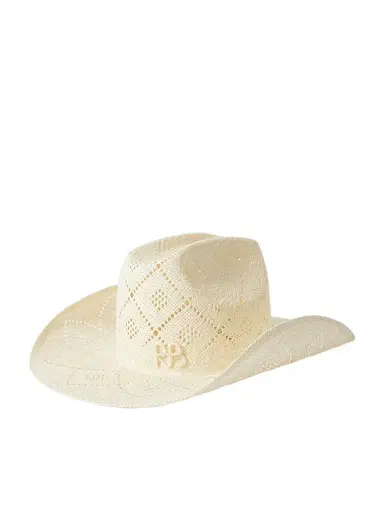 Ruslan Baginskiy Cowboy Embroidered Straw Hat | Thumbnail 1 Ruslan Baginskiy Cowboy Embroidered Straw Hat | Thumbnail 1