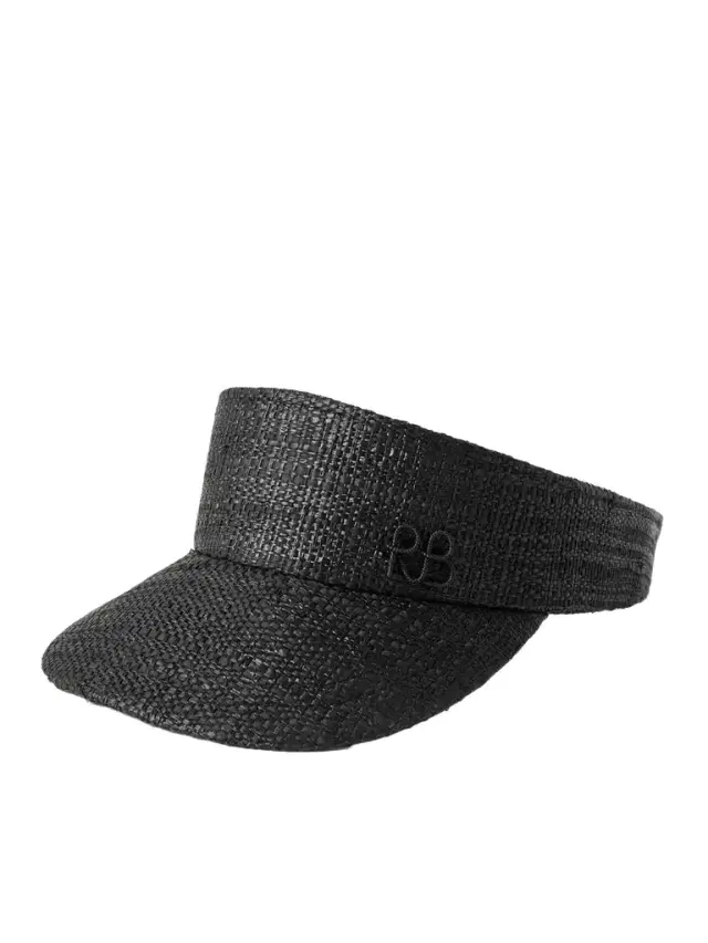Ruslan Baginskiy Embroidered Straw Visor
