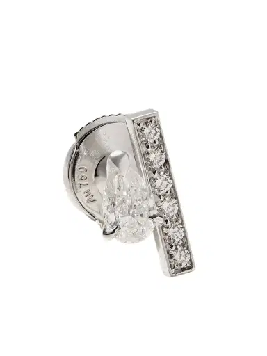 Repossi Serti Sur Vide 18-karat White Gold Diamond Single Earring | Thumbnail 1 Repossi Serti Sur Vide 18-karat White Gold Diamond Single Earring | Thumbnail 1