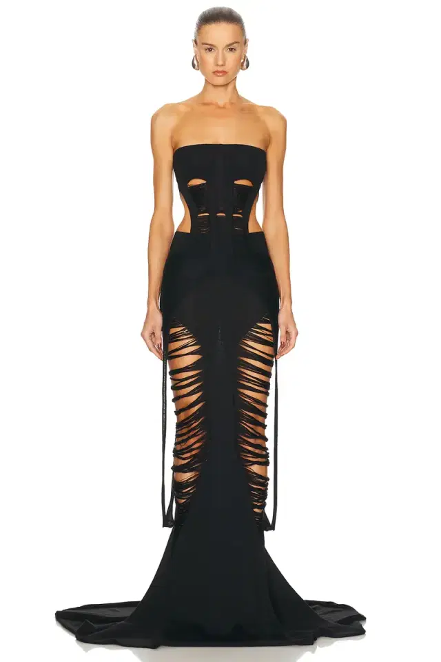 Rick Owens Tanja Long Strapless Top