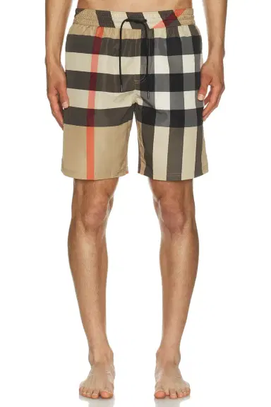 Burberry Check Swim Shorts | Thumbnail 1