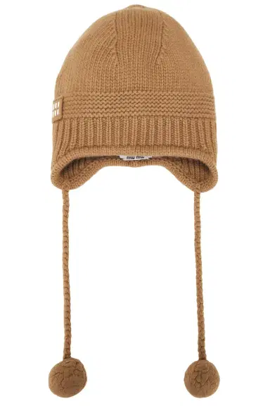 Miu Miu Pom Pom Beanie | Thumbnail 1 Miu Miu Pom Pom Beanie | Thumbnail 1