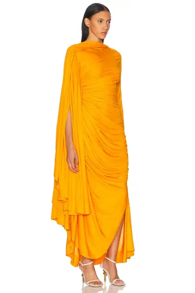 Bottega Veneta Ruched Long Dress | Thumbnail 2 Bottega Veneta Ruched Long Dress | Thumbnail 2