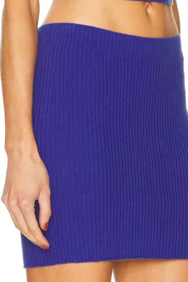 Courreges Buttoned Light Rib Mini Skirt | Thumbnail 6
