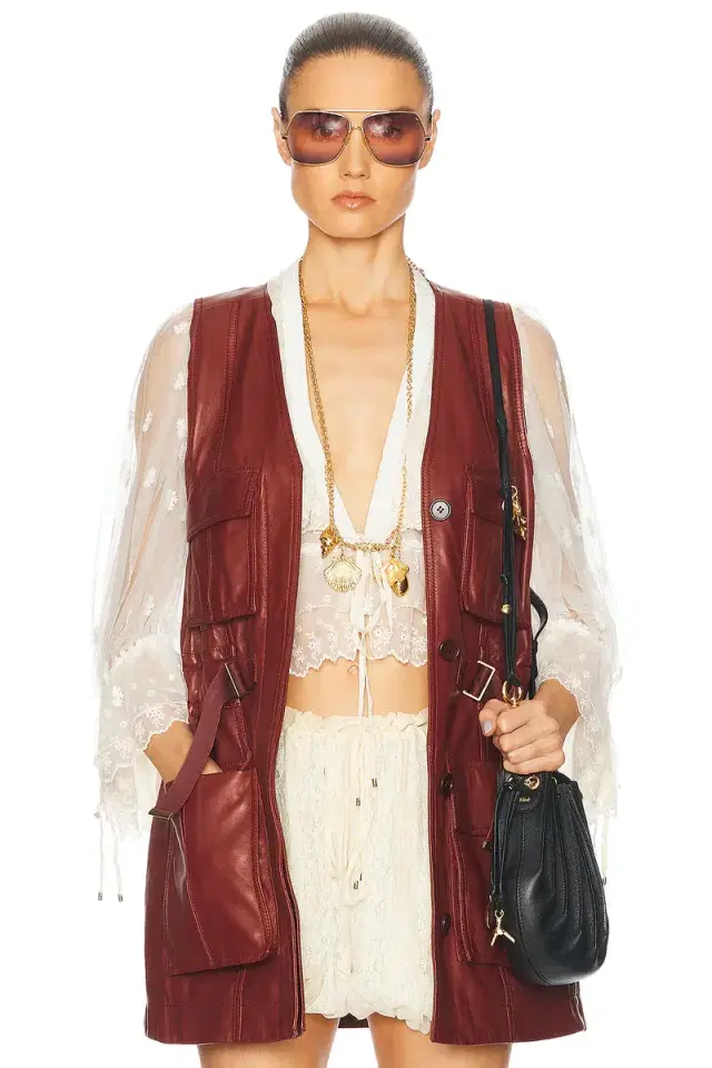 Chloe Long Belted Utilitarian Waistcoat