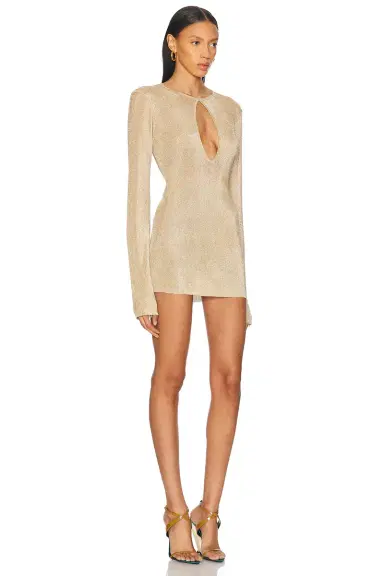 SEROYA Emeri Metallic Mini Dress | Thumbnail 2