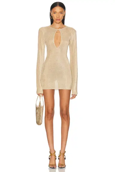 SEROYA Emeri Metallic Mini Dress | Thumbnail 1