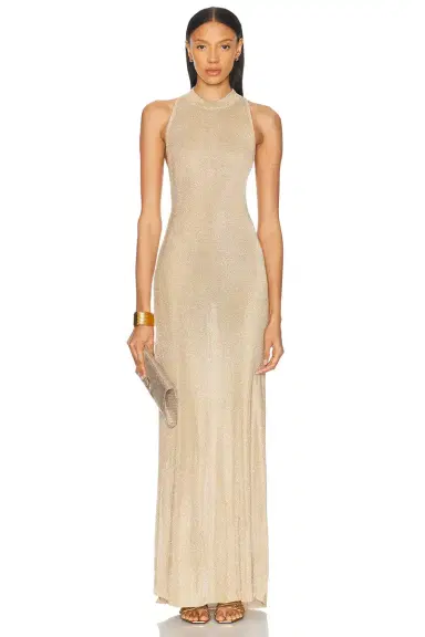 SEROYA Henne Metallic Dress | Thumbnail 2