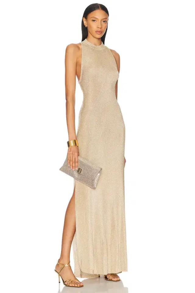 SEROYA Henne Metallic Dress