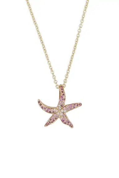 Sydney Evan Starfish Pendant Necklace | Thumbnail 2