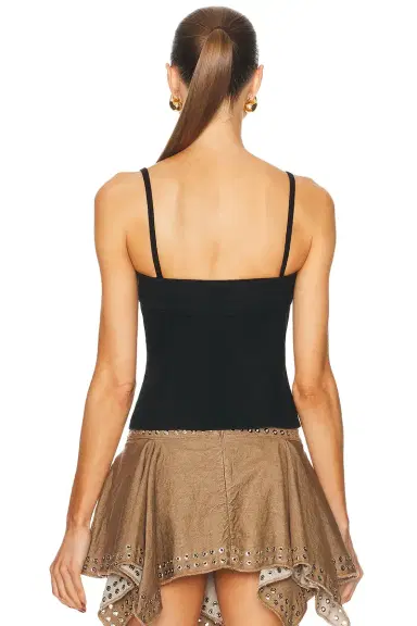 Ludovic de Saint Sernin New Eyelet Cleavage Top | Thumbnail 3
