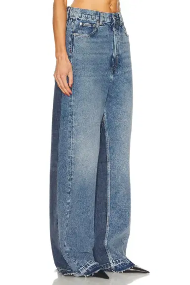 Stella McCartney Paneled Wide Leg Jeans | Thumbnail 2 Stella McCartney Paneled Wide Leg Jeans | Thumbnail 2
