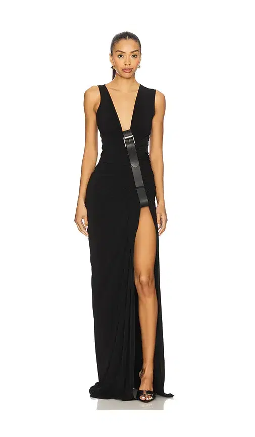 Sid Neigum Gathered Belt Dress