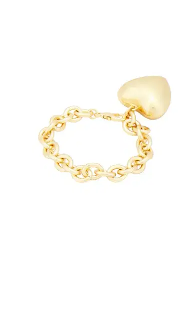 Roxanne Assoulin The Puffy Heart Gold Bracelet | Thumbnail 2