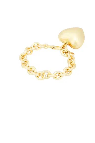 Roxanne Assoulin The Puffy Heart Gold Bracelet | Thumbnail 4