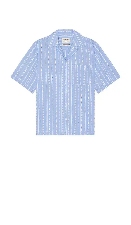 Scotch & Soda Striped Short Sleeve Shirt