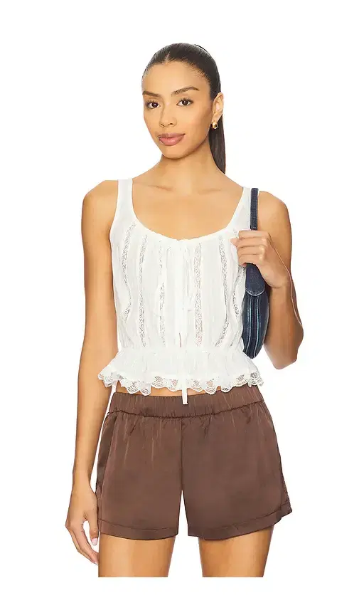 Free People Alana Lace Tank