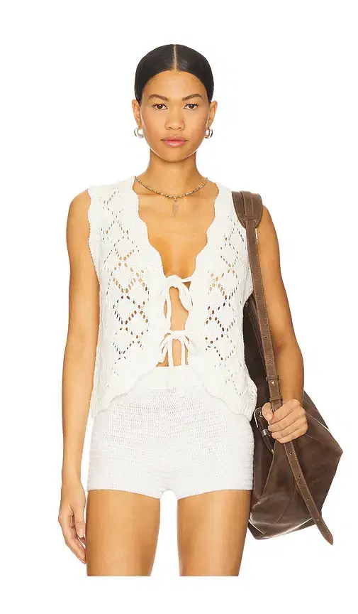 Line & Dot Aleza Tied Sweater Vest