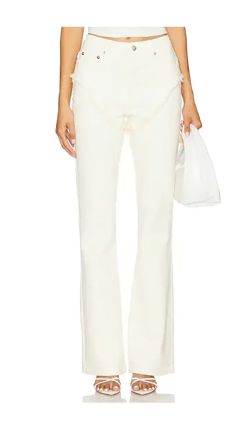 SEROYA Dahlia Frayed Bootcut Jeans