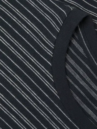 Vince Men's Stripe Loose Knit Crewneck T-Shirt | Thumbnail 6