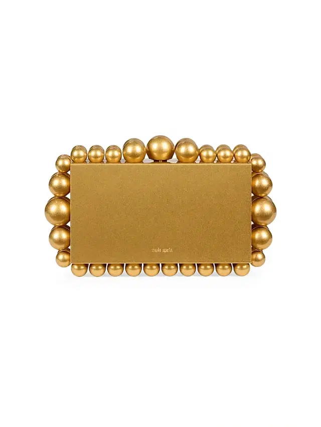 Cult Gaia Women's Eos Box Clutch - Antique Brass