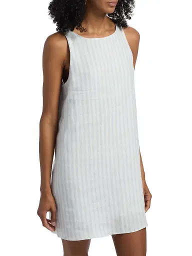 Reformation Women's Jessi Striped Linen Minidress | Thumbnail 4 Reformation Women's Jessi Striped Linen Minidress | Thumbnail 4