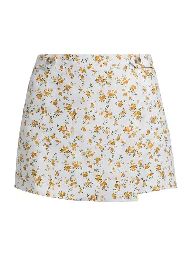 Reformation Women's Clover Floral Linen Skort - Adagio - Size 12 | Thumbnail 1 Reformation Women's Clover Floral Linen Skort - Adagio - Size 12 | Thumbnail 1